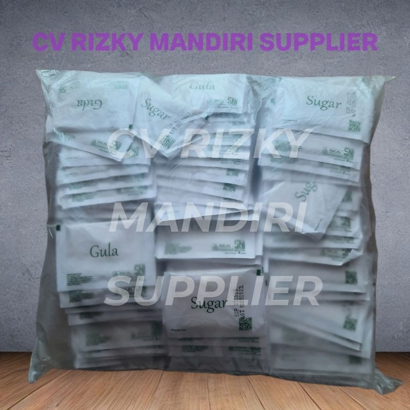 

(Sni) Gula Putih Sachet Ber Bpom 6Gr / White Sugar Sachet Isi 250Pa