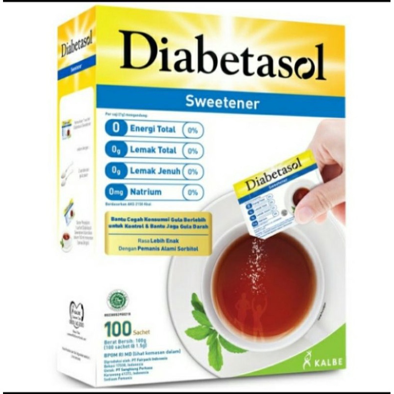 

Gula Diabetasol Sweetener Diabtx Isi 100 Sachet