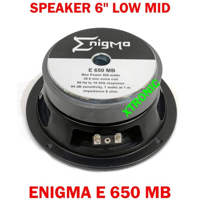 Speaker 6" Enigma E 650 MB HiFi / Speaker Pro E 650MB Speaker 6 inch