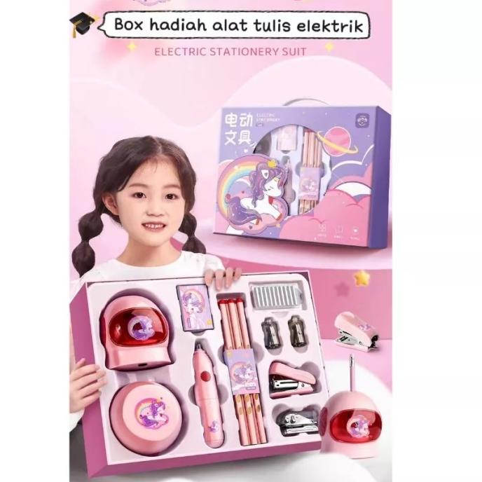 

Alat tulis Sekolah Otomatis Preschool TK SD full set Premium Kado new bagas