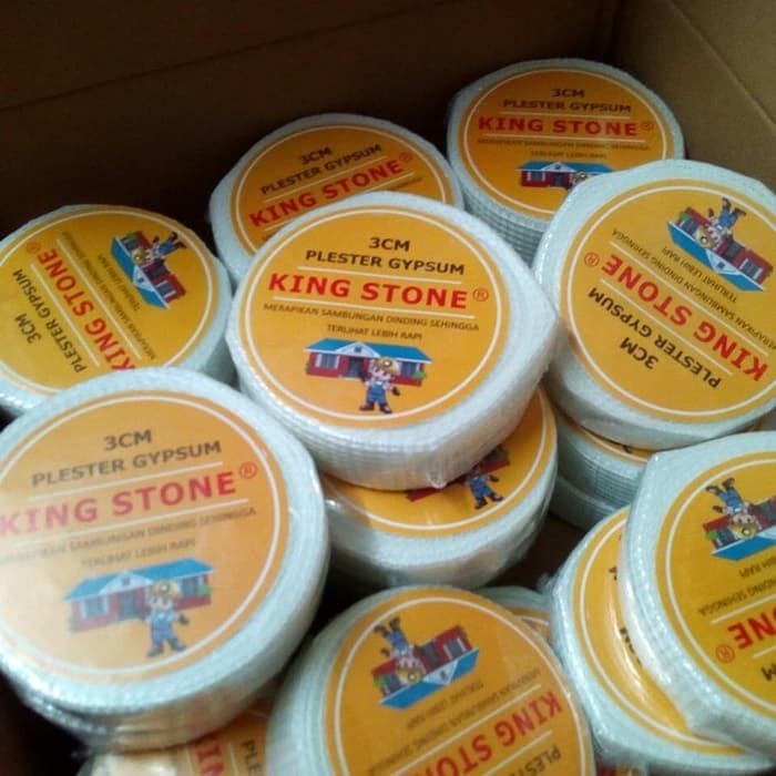 Lem Plafon 1" inch Fiber Tape Gypsum + Lem / lem Kasa Gypsum