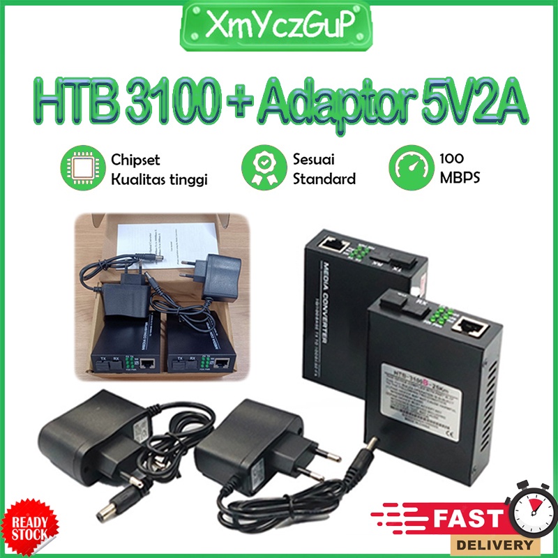 Media Converter HTB 3100 25KM 10/100 Mpbs Konverter Fiber Optic Netlink Htb 3100 Converter Fo Htb A 