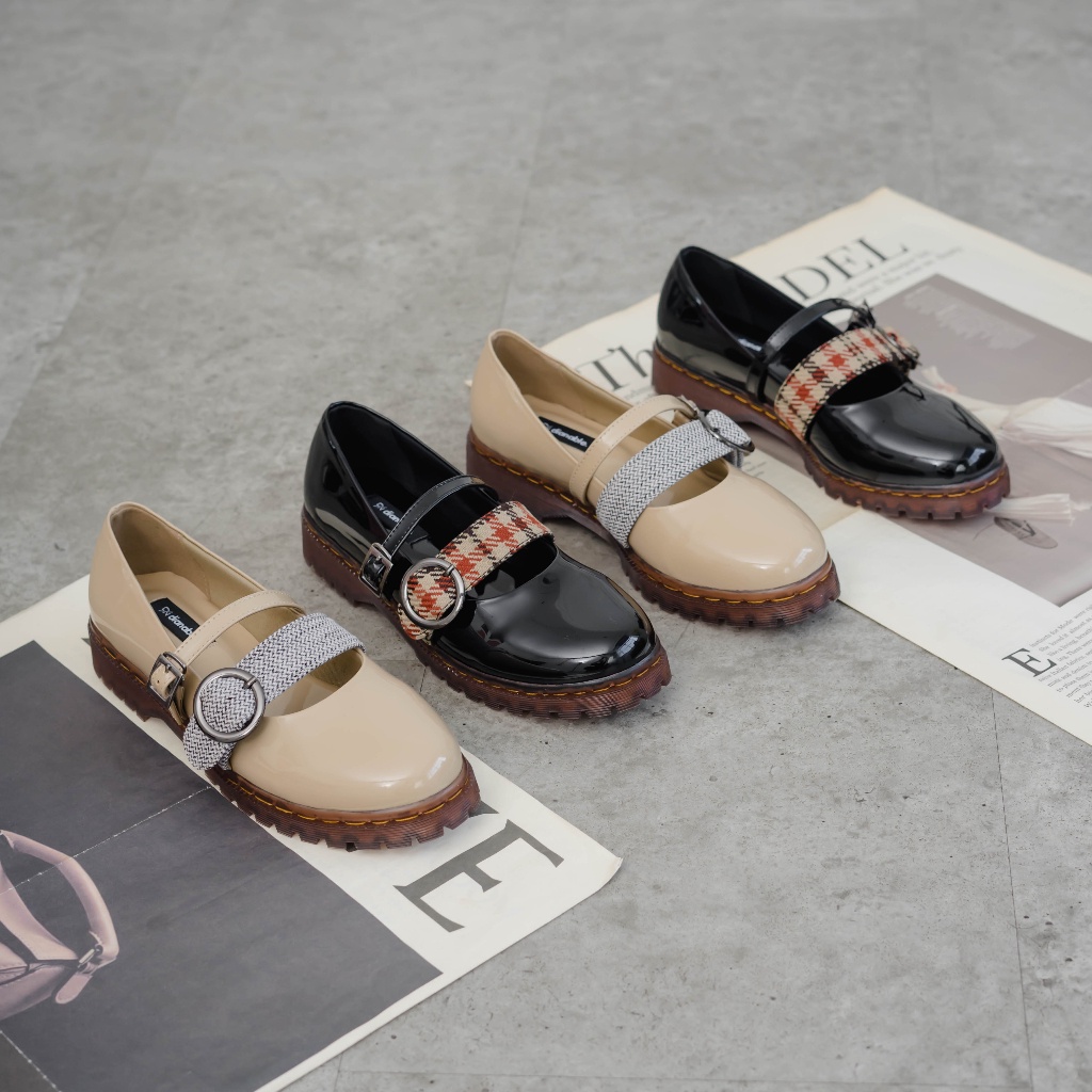 Dianable - Gu Khaki Docmart Maryjanes Sepatu Wanita