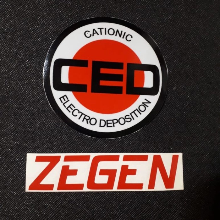 

Sticker Stiker Ced Cationic Electro Deposition Stick On Kaca Best Deal
