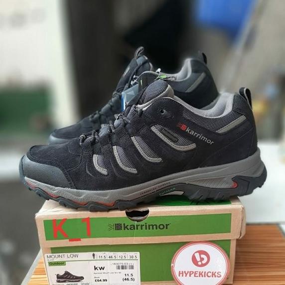 PROMO SEPATU GUNUNG KARRIMOR MOUNT LOW ORIGINAL INDONESIA BNIB HIKING NURDANAROSITA