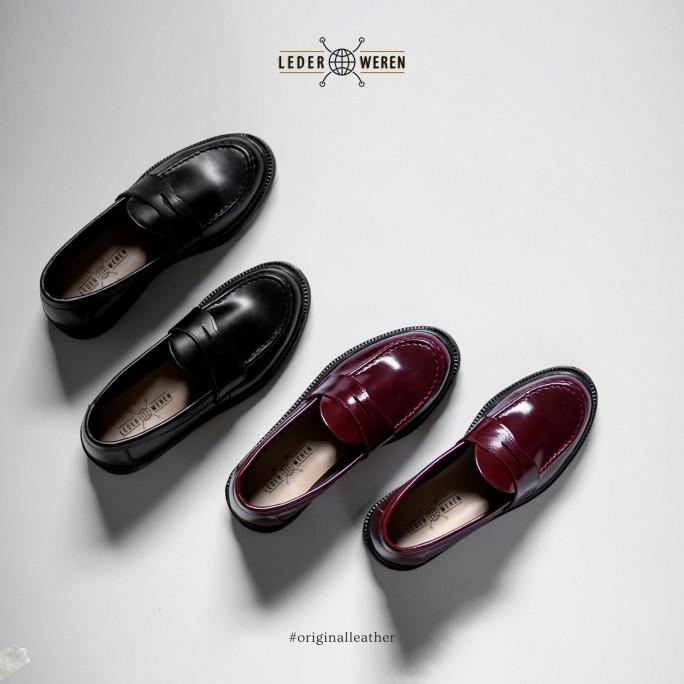 Sepatu Loafer Pria - Leder Penny Loafer - Lederweren