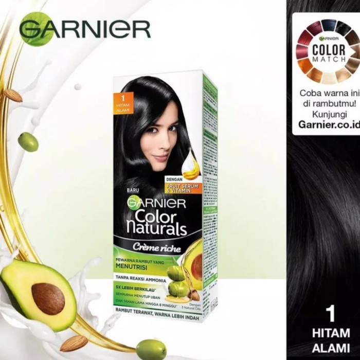 Promo Garnier Color Cat Rambut Warna Hitam