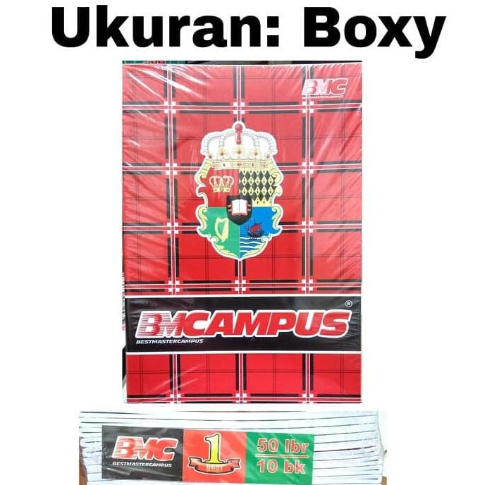 

10 pcs BUKU Tulis BOSS 50 lembar Buku CAMPUS sekolah Buku garis BOXY lahui