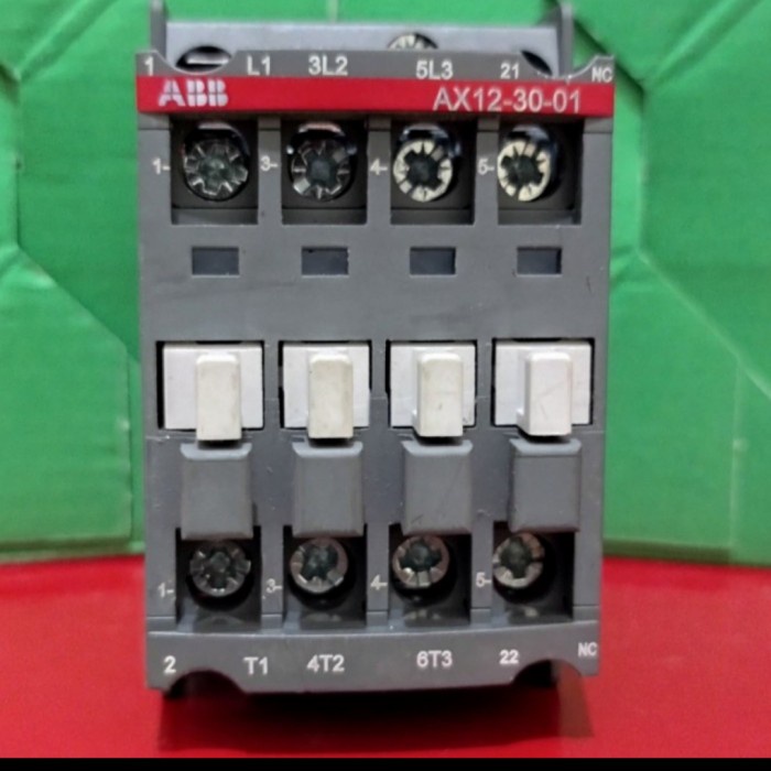 [New] Kontaktor Abb Ax12-30-01 25A 151220V Berkualitas