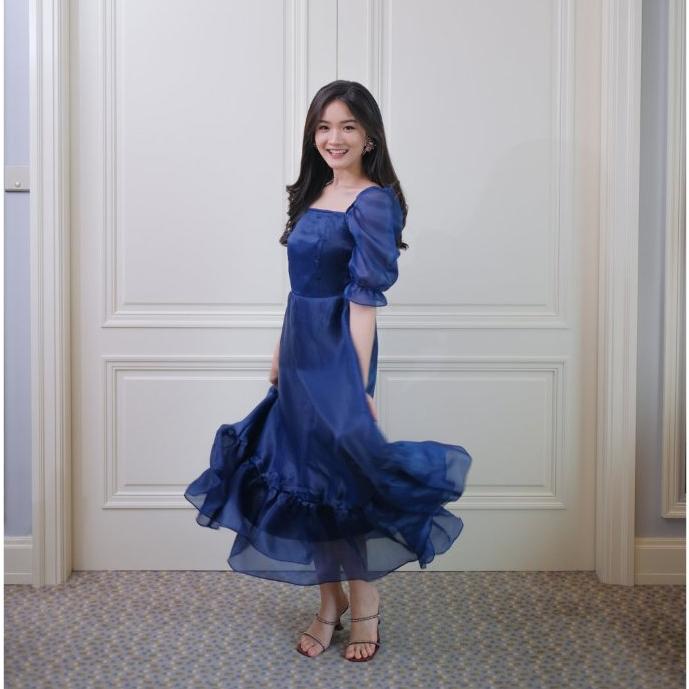 BJR4 Miss Nomi - Aime Dress Pesta Vol 3 Premium Organza Wanita Import Gaun Pesta Tile kondangan Nata