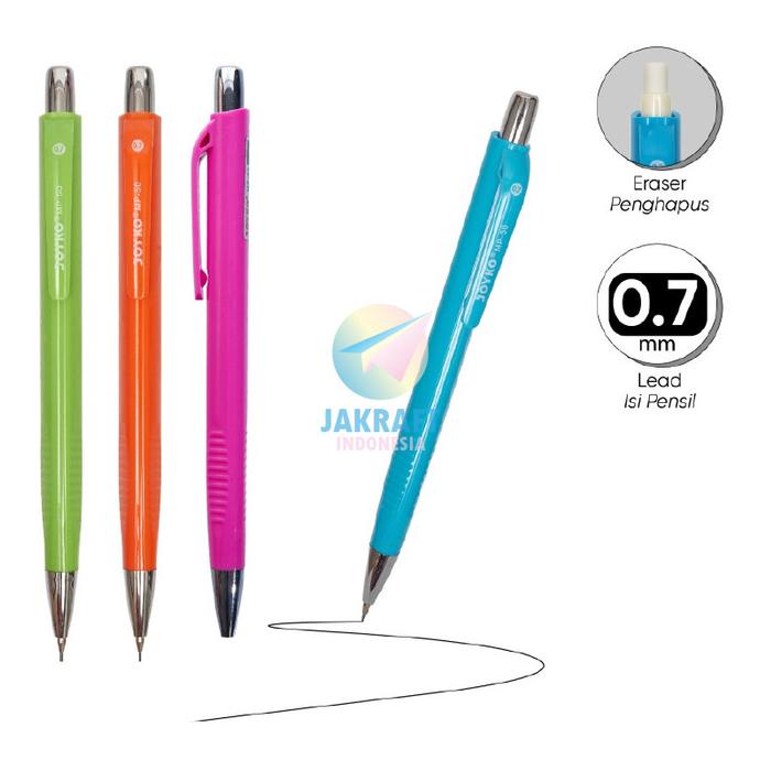 

Pensil Mekanik Joyko Mp-50 Tebal 0.7 Mm Retractable Mechanical Pencil Kode 607