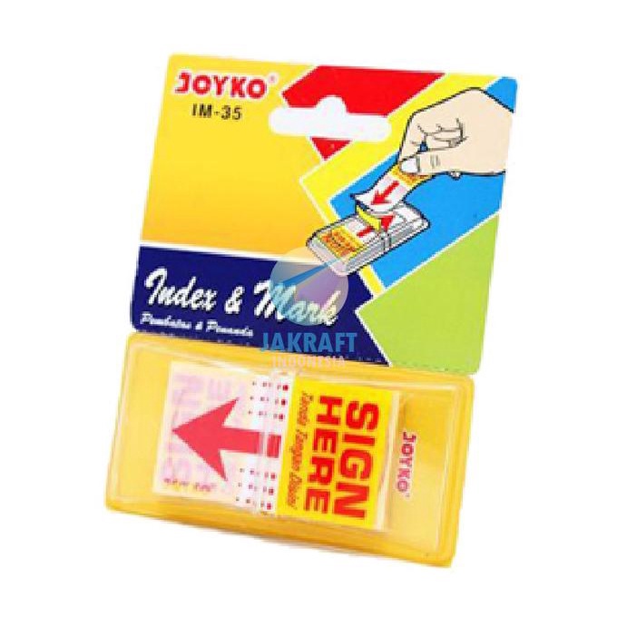 

Memo Tempel Joyko Im-35 Sign Here @50 Index & Mark Bening Sticky Notes Kode 772