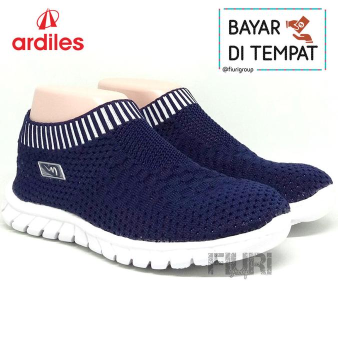 ARDILES Original - Mickelson MYTHA Navy - Sepatu Sneakers Rajut Wanita - , 39