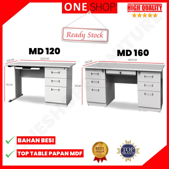 Meja Kantor Besi Meja Tulis Besi