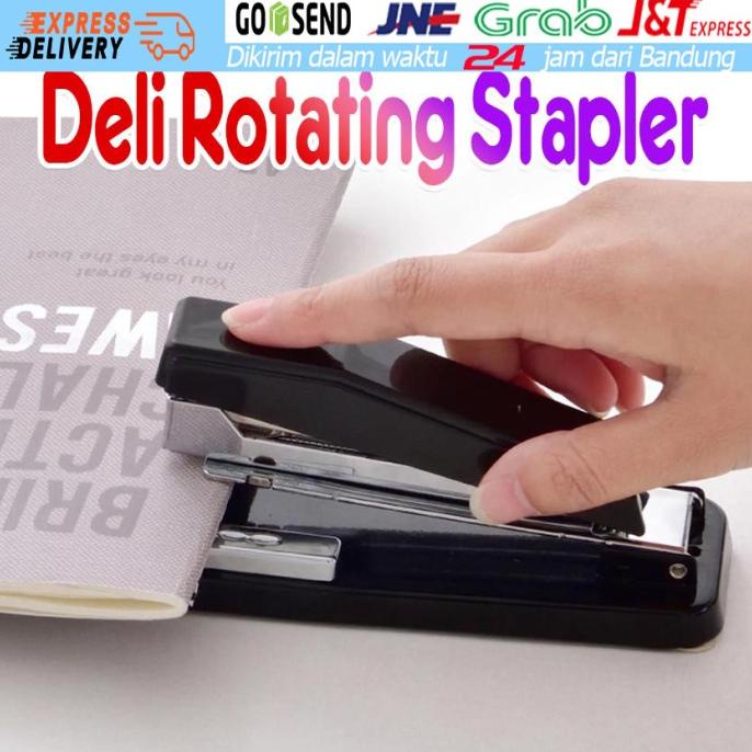 

TERLARIS DELI Stapler Putar 360 derajat Hecter Besar Hekter Rotating Staples