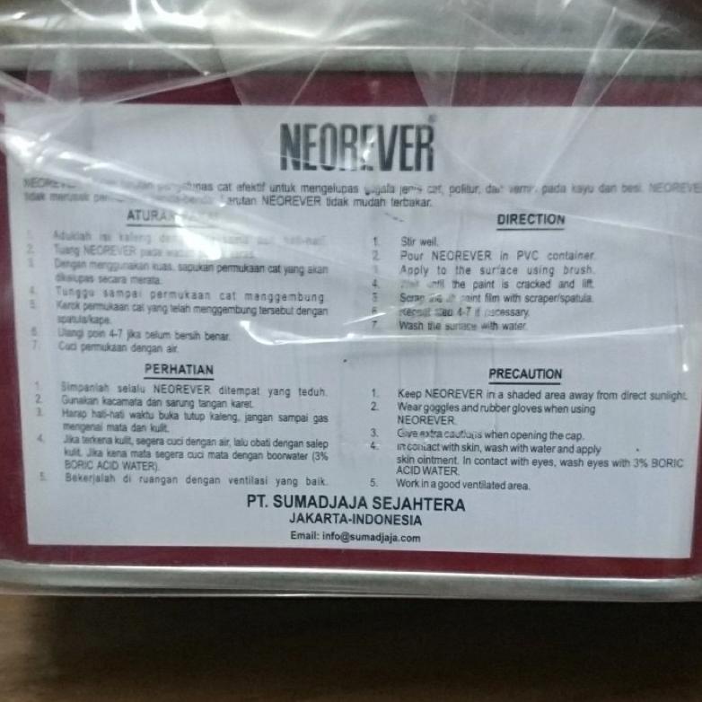 

Terjangkau - Penghapus Cat / Pengelupas Cat / Paint Remover Neorever 250gram !!