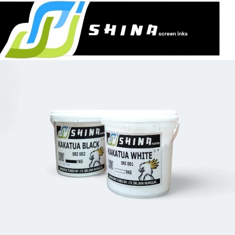

Berkualitas! Tinta/Cat Plastisol Black,White, Shina Kakatua 1KG !!