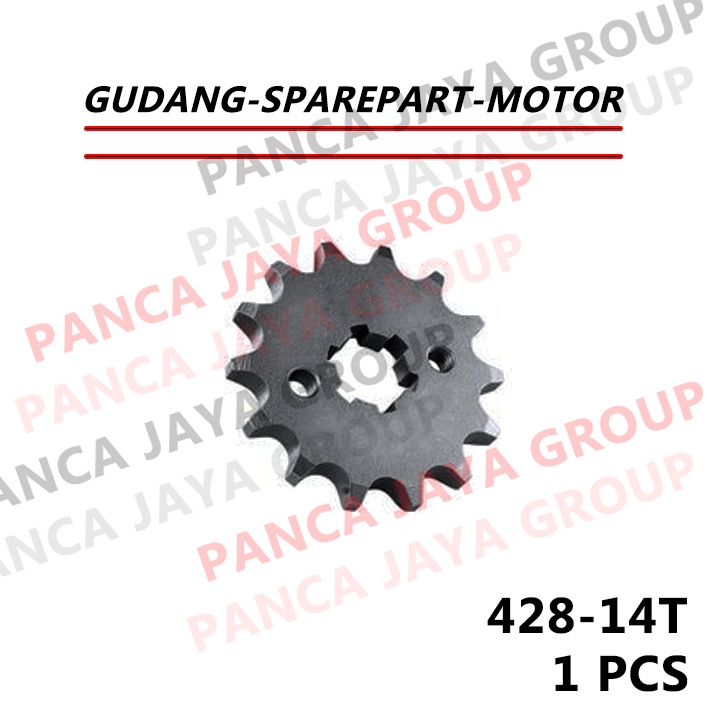 GEAR DEPAN 428 14 T 14T BENELLI BENELI MOTOBI152 MOTOBI 152