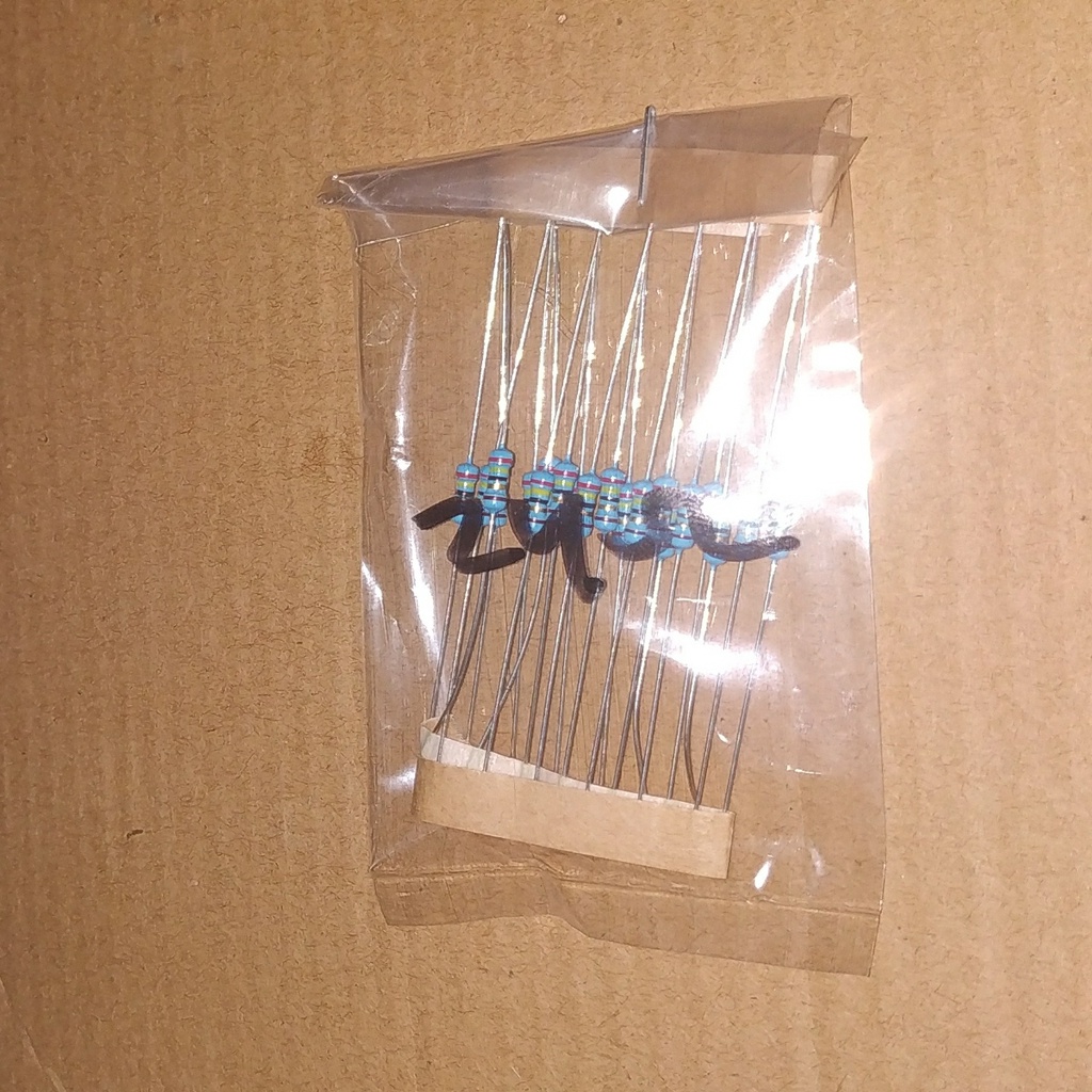 R 24 Ohm 0.25W 1 Persen Metal Film Resistor 24R Ohm MetalFilm 0.25 Watt 20 Pcs
