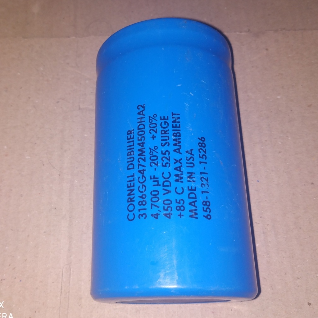 C Elko Elco 4700uF 450V 4700 uF 450 V 4700MFD 450WV 450VDC CORNELL DUBILIER