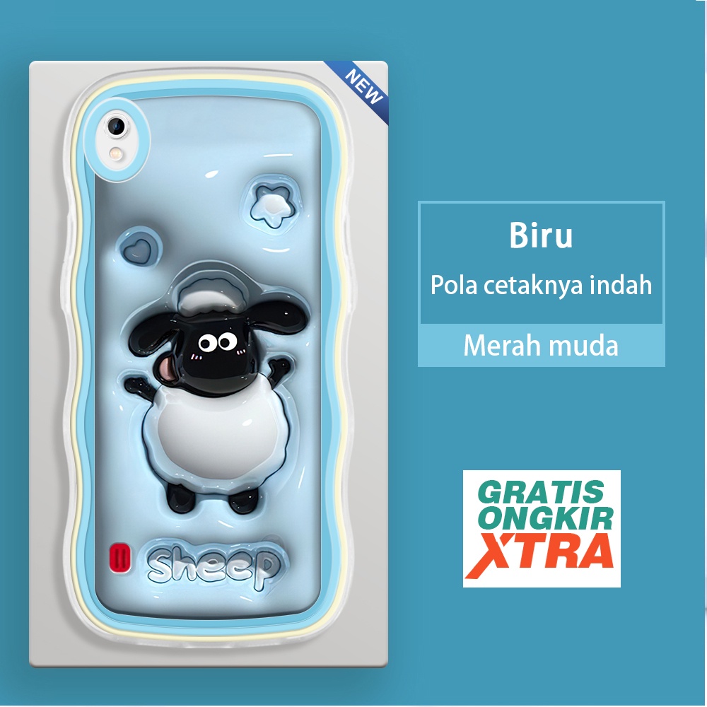 jinsouwe Samsung A10 A30 A30s A31 A32 A20 A20S A21S A22 A23 5G  Casing Ponsel  Pola Shaun the Sheep 