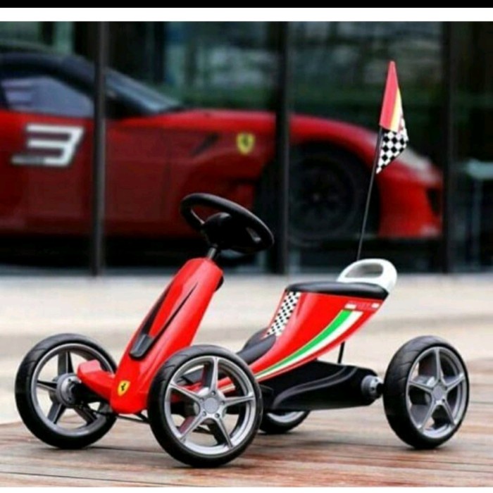 ✨Original Pliko Ride On 820 Scuderia Ferarri Gocart Trike Pedal Anak Gocart Berkualitas
