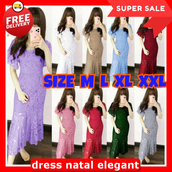 Dreas Midi Remaja Kekinian Dress Wanita Kekinian Korean Style Pakaian Cewe Natalan Murah Import Prem