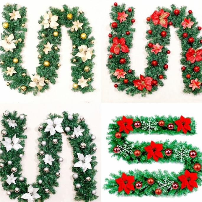 

Big Sale Garland Set Daun Lilit Kawat Set Bunga Bola Natal Murah Dekorasi Natal Stok Terbatas