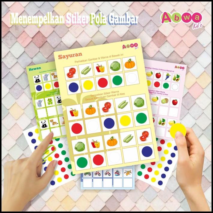 

TERMURAH BELAJAR MENEMPELKAN WARNA STIKER DENGAN POLA GAMBAR ABWAKIDS !!!!!!
