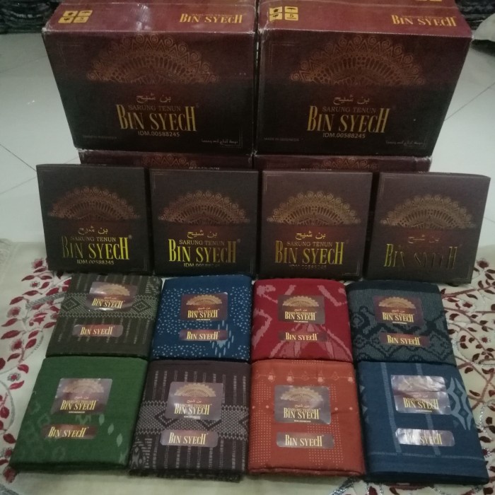 Sarung Tenun Bin Syech Motif Cabut Warna 1 Kodi 20Bj