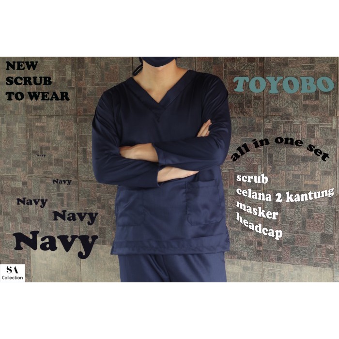 READY Baju OK Toyobo Premium / Baju Jaga / Baju Oka / Scrub / APD