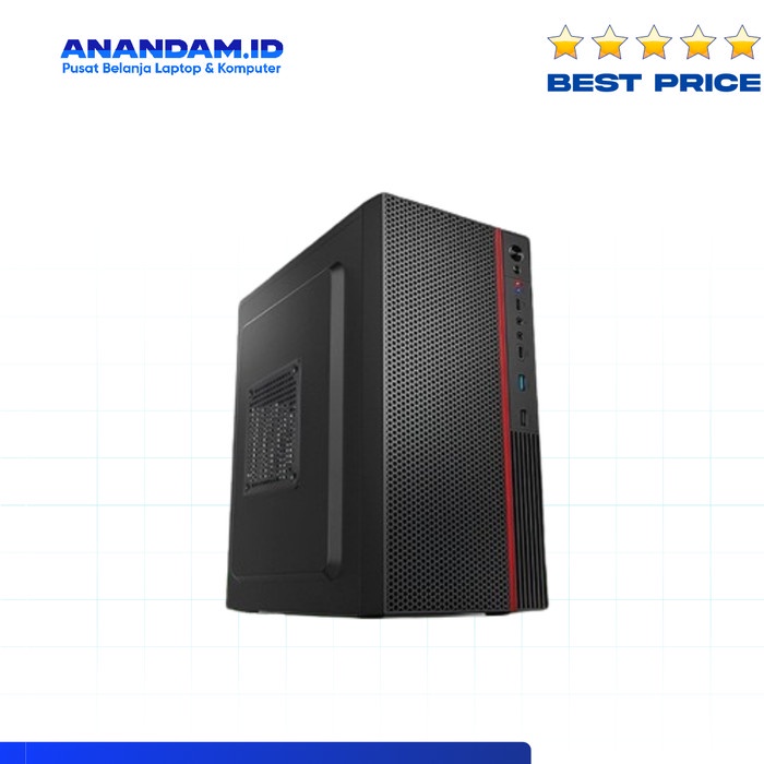 Casing Power Up Aeromax 611 Case PC Komputer Plus PSU 500W