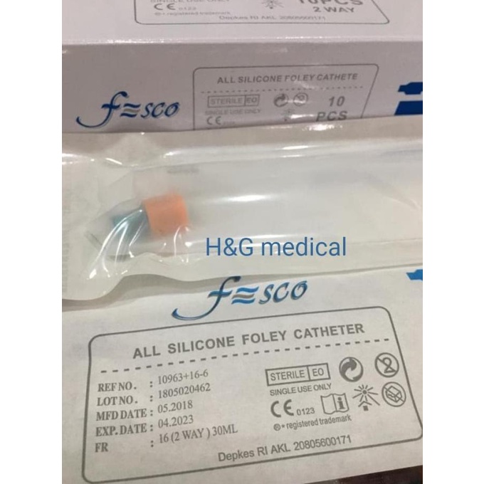Terlaris Foley Catheter Silicon 2 Way No 16 SALE
