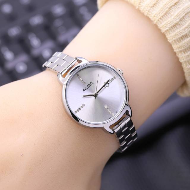 Jam Tangan Wanita Alba Rantai Tanggal Aktif