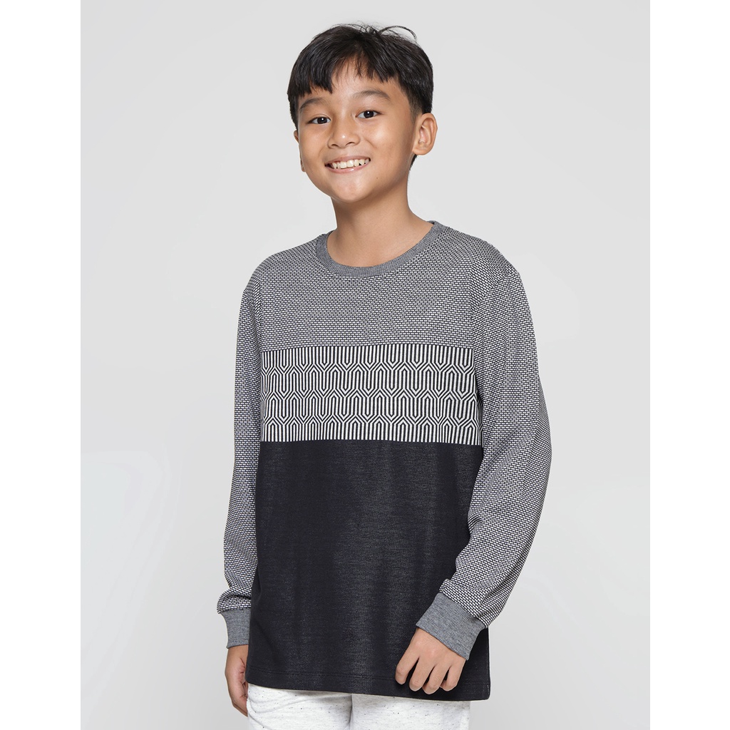 Nevada Knit Textured Sweater Anak Laki-laki 119643727