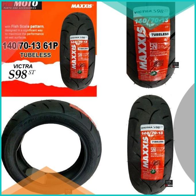 Ban Maxxis VICTRA S 98 ST Tubles/Maxis VICTRA S 98 ST 140/70-13 61P 16