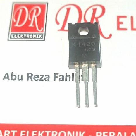 Transistor ASLI K 1420 Original 2SK1420 Mosfet TO220 TP-220 K1420 dre3 Segera Dapatkan