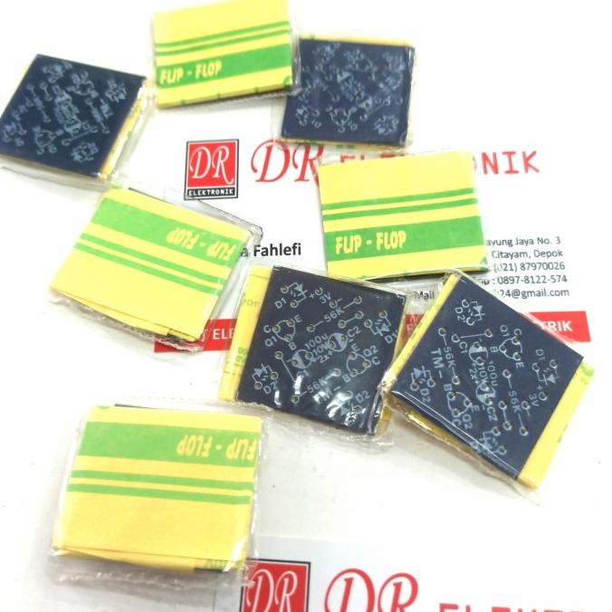 PCB Lampu Flip flop Lop fliplop Rangkaian Elektronika Dasar sederhana dre3 Ayo Beli