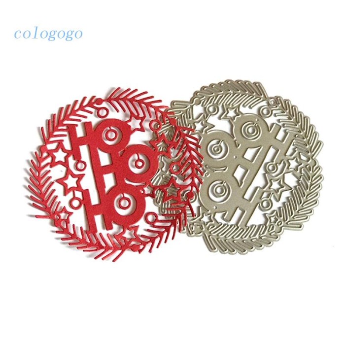 

Cetakan Stensil Cutting Dies Motif Lingkaran Natal Bahan Metal Untuk S Limited Stock