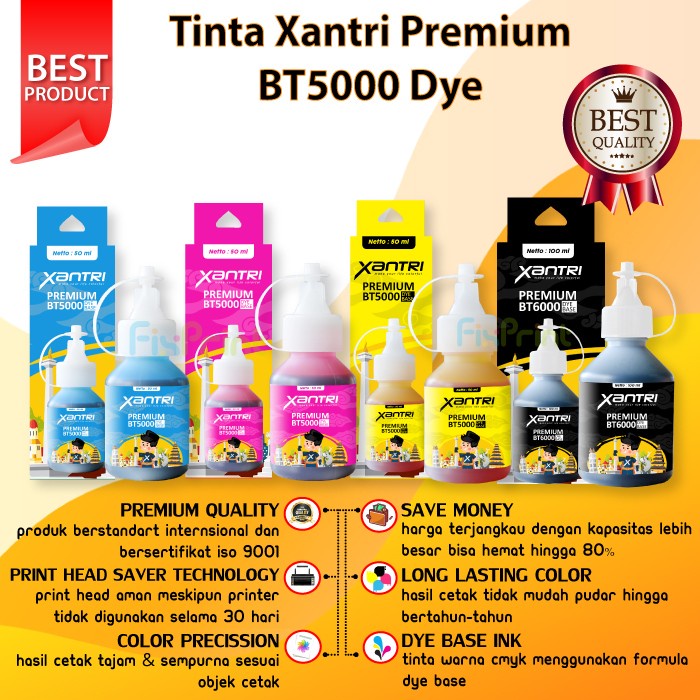 Tinta Botol Brother Bt5000 Printer Dcp-T820Dw T920Dw T720Dw Star