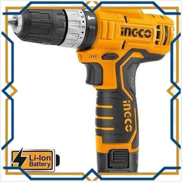 [GPD] INGCO MESIN BOR CORDLESS IMPACT DRILL MESIN BOR BATERAI