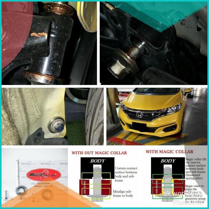 Aksesoris Stabiliser Subframe Rigid Magic Collar Honda Jazz GD GD3 03+