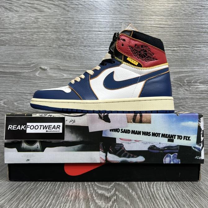 Ready Nike Air Jordan 1 Retro High Union Los Angeles Bluetoe Bv1300-146 Bnib