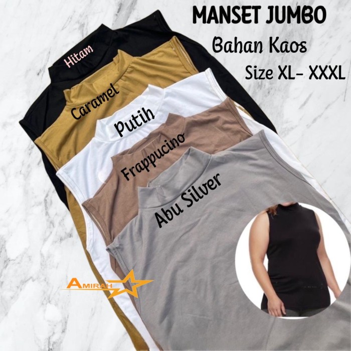Manset Buntung Jumbo / Manset Kaos Buntung Wanita / Lekbong Jumbo