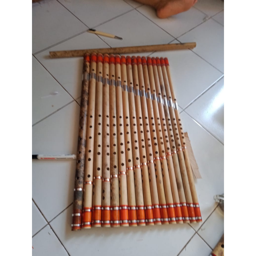 Suling Bambu Dangdut Kualitas Tas Harga Satuan Bisa Cod Panjang 65Cm