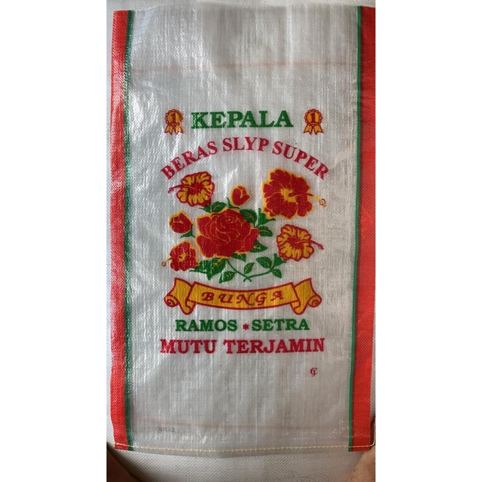 

Karung beras 25kg merek BUNGA