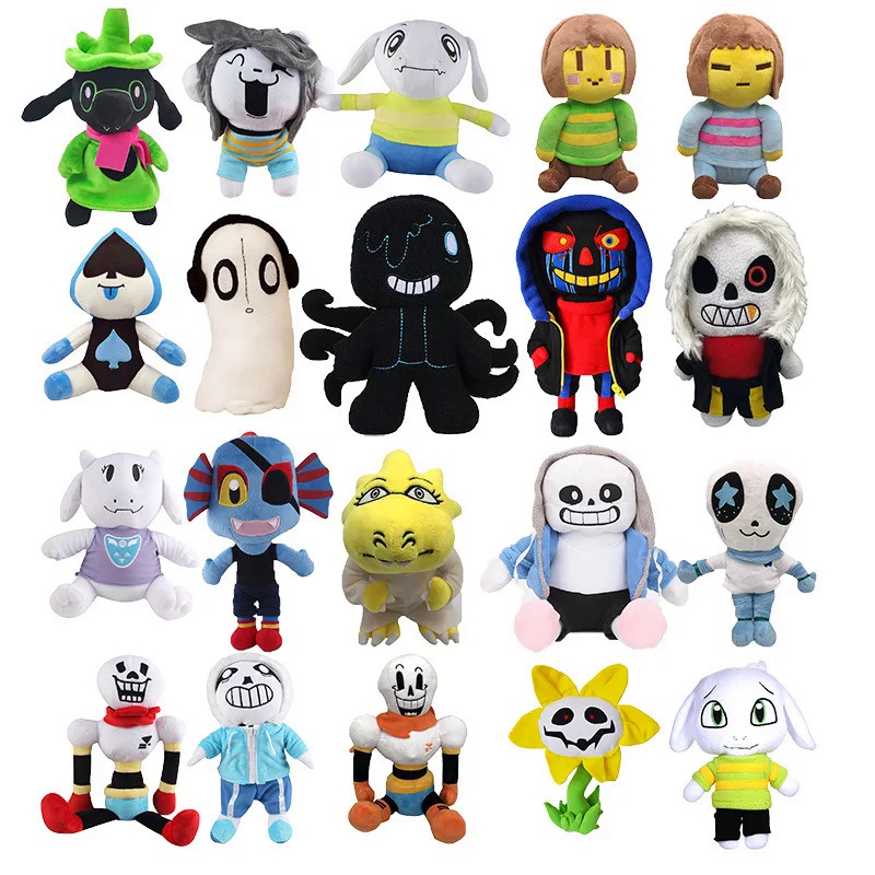 20 New Styles Undertale Plush Toys Cartoon Sans Plush Dolls Frisk Chara Stuffed Soft Zombie Toys for