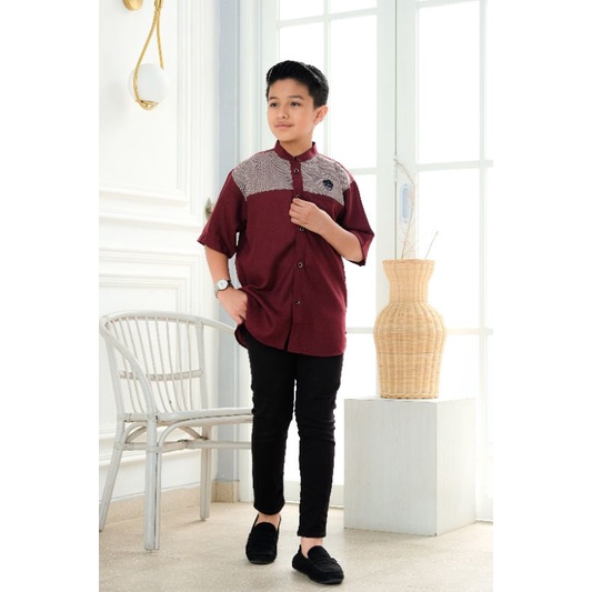 Ilnaaf Baju Koko Anak Lengan Pendek Abiya