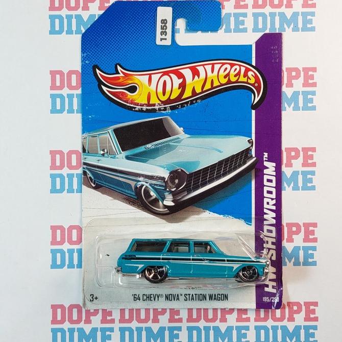 Hot Wheels 64 Chevy Nova Station Wagon Biru