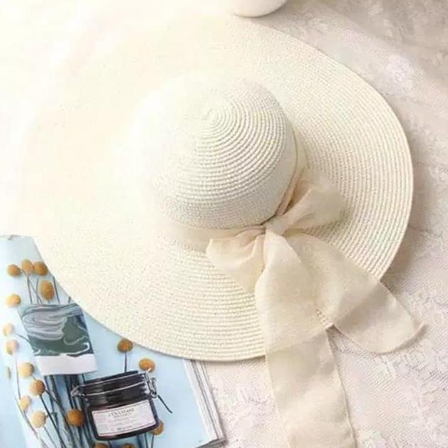 Promo Natal Topi Pantai Wanita Papper Pita Import Original